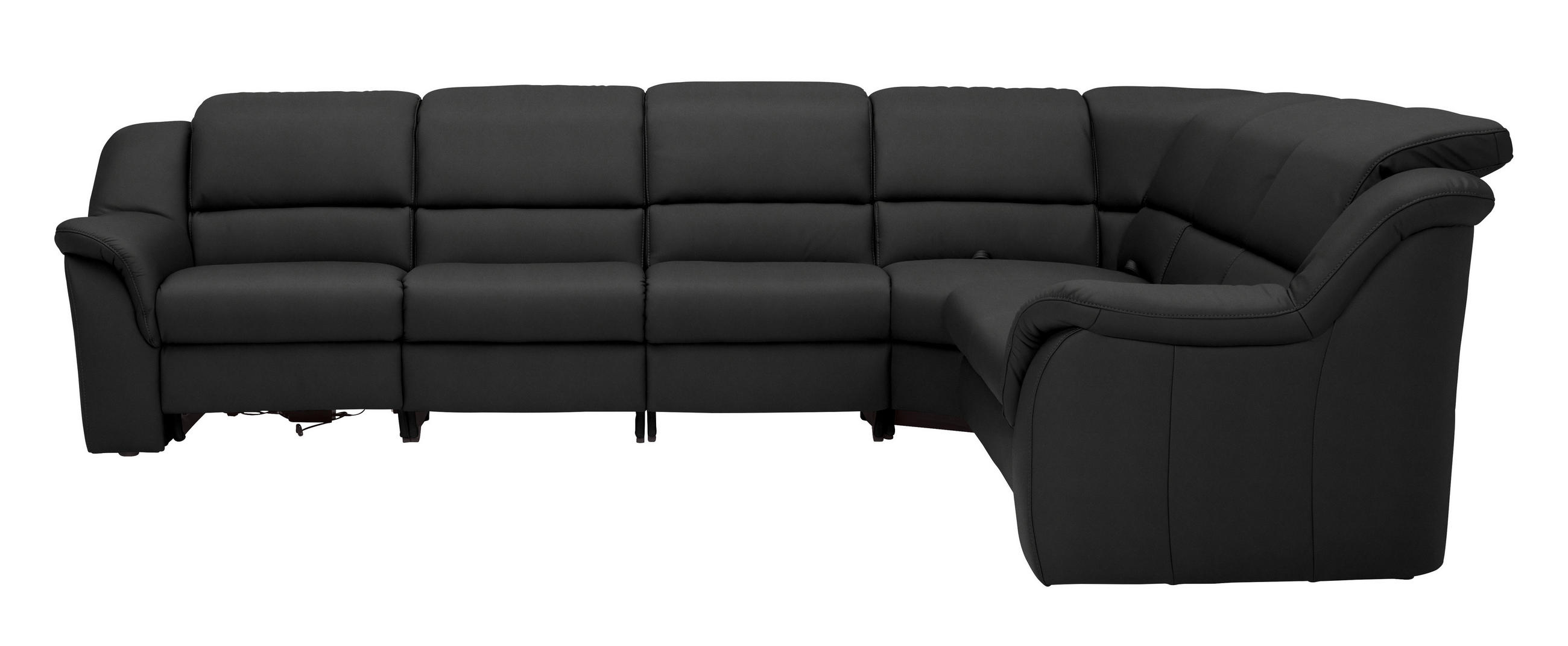 ECKSOFA 324/260 cm  in Echtleder Anthrazit  324/260 cm  - Chromfarben/Anthrazit, KONVENTIONELL, Leder/Kunststoff (324/260cm) - Cantus