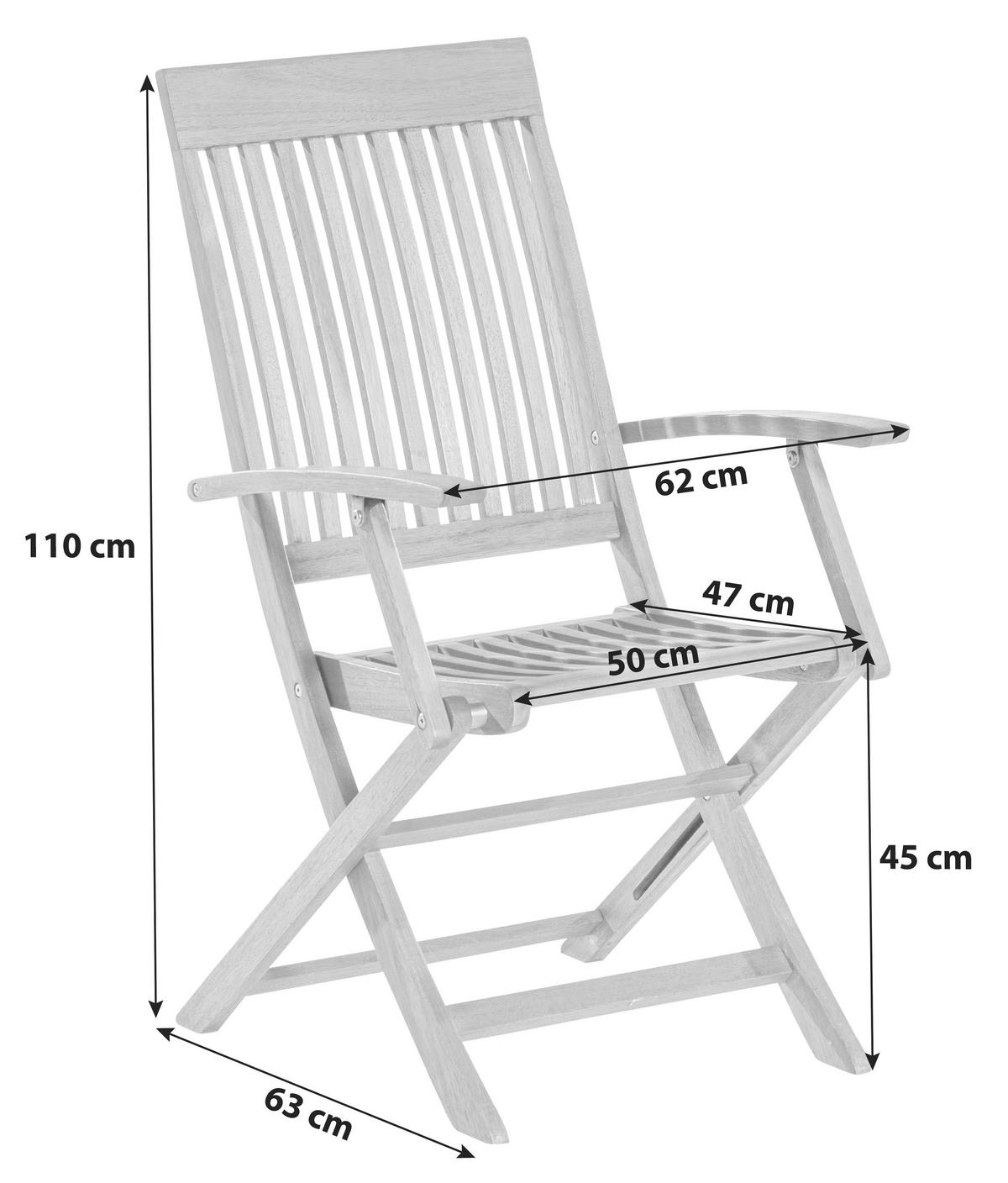 GARTENSET 8-teilig  - Naturfarben, KONVENTIONELL, Holz - Gardenson