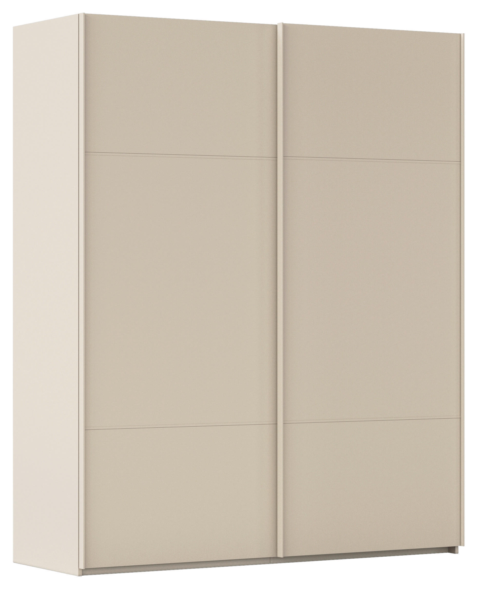 SCHWEBETÜRENSCHRANK 181/223/68 cm,  in Champagner, 2 Tür(en)  - Champagner, KONVENTIONELL, Holzwerkstoff/Metall (181/223/68cm) - Novel