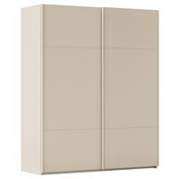 SCHWEBETÜRENSCHRANK 181/223/68 cm,  in Champagner, 2 Tür(en)  - Champagner, KONVENTIONELL, Holzwerkstoff/Metall (181/223/68cm) - Novel