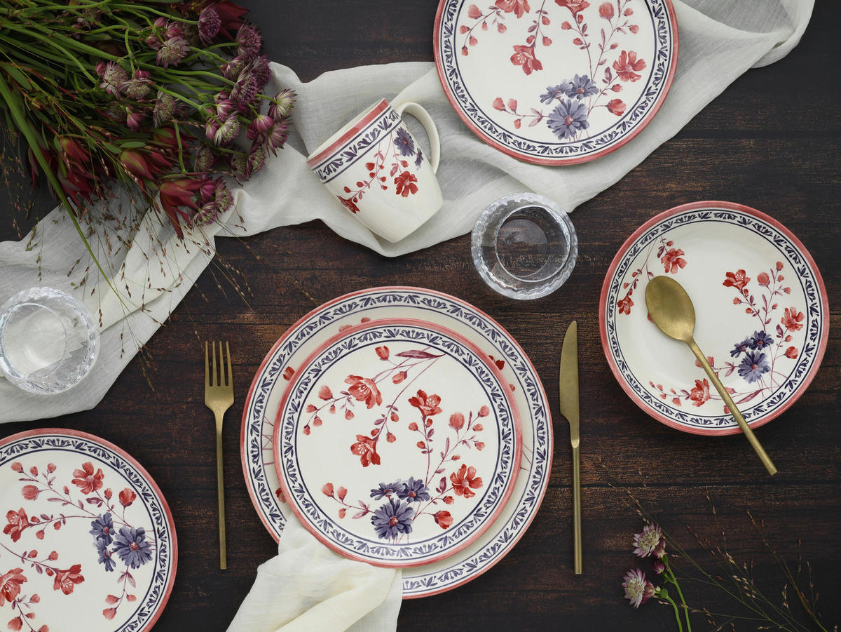 KOMPLETT SERVIS Cottage 16 delar  - multicolor, Basics, keramik - Creatable