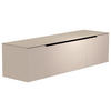 LOWBOARD  in 160/41/45 cm  - noir/couleur sable, Design, métal/verre (160/41/45cm) - Moderano
