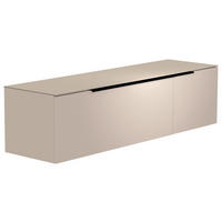 LOWBOARD  in 160/41/45 cm  - Sandfarben/Schwarz, Design, Glas/Holzwerkstoff (160/41/45cm) - Moderano