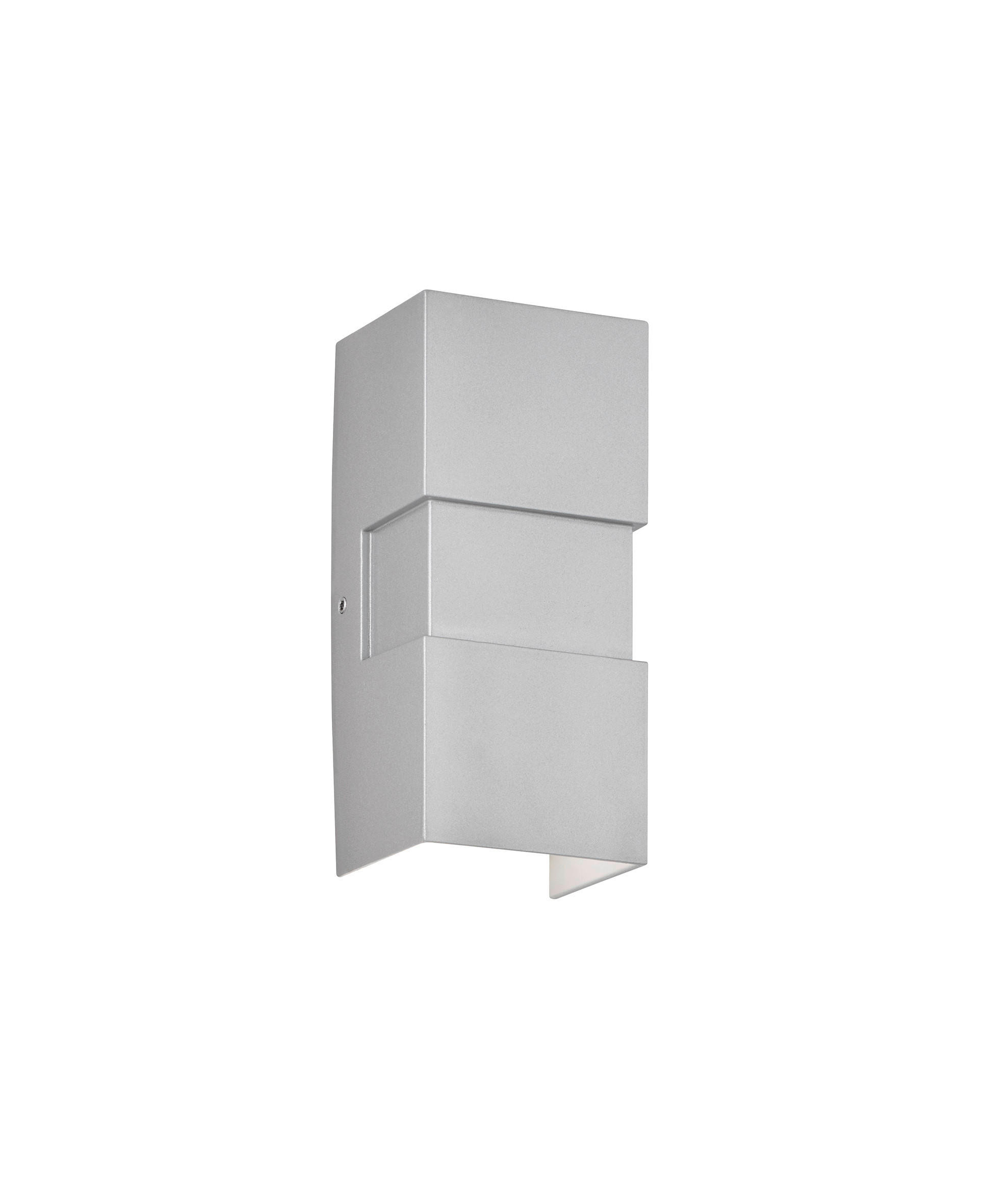 Fischer & Honsel LED-AUßENLEUCHTE Oslo Silber 7x15 cm