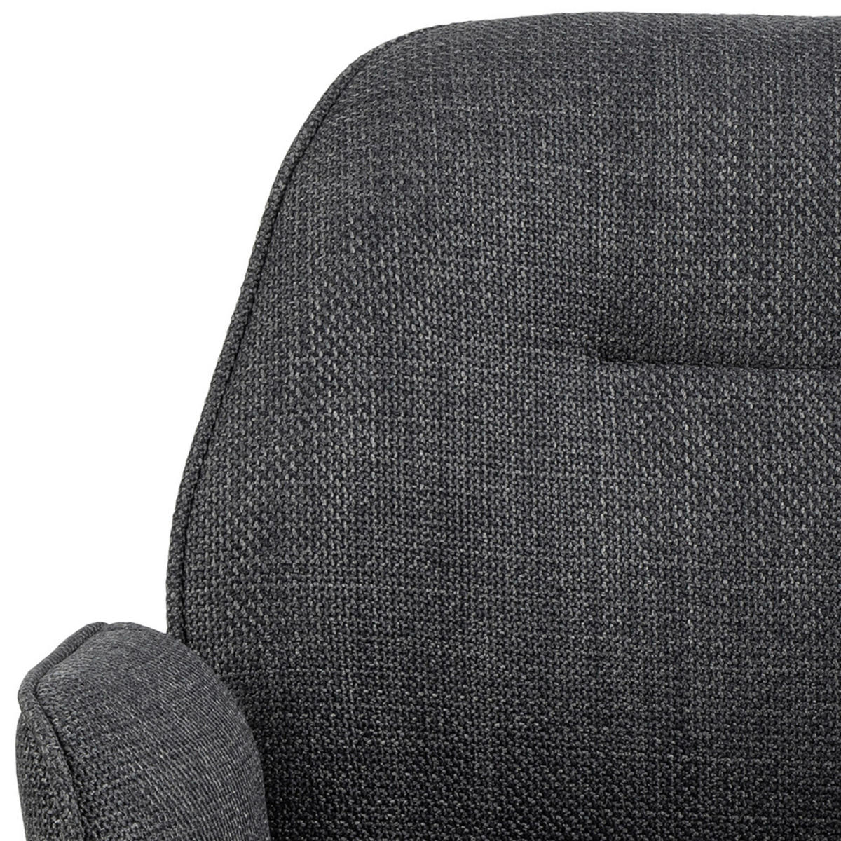 ŽIDLE S PODRUČKAMI, tkaná látka, tmavě šedá - černá/tmavě šedá, Design, kov/textil (61/90/62cm) - MID.YOU