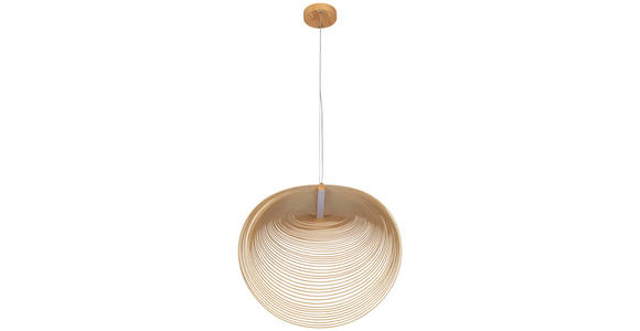 LED-HÄNGELEUCHTE 60/38/163,5 cm - Eichefarben/Naturfarben, Trend, Holzwerkstoff/Metall (60/38/163,5cm) - Novel