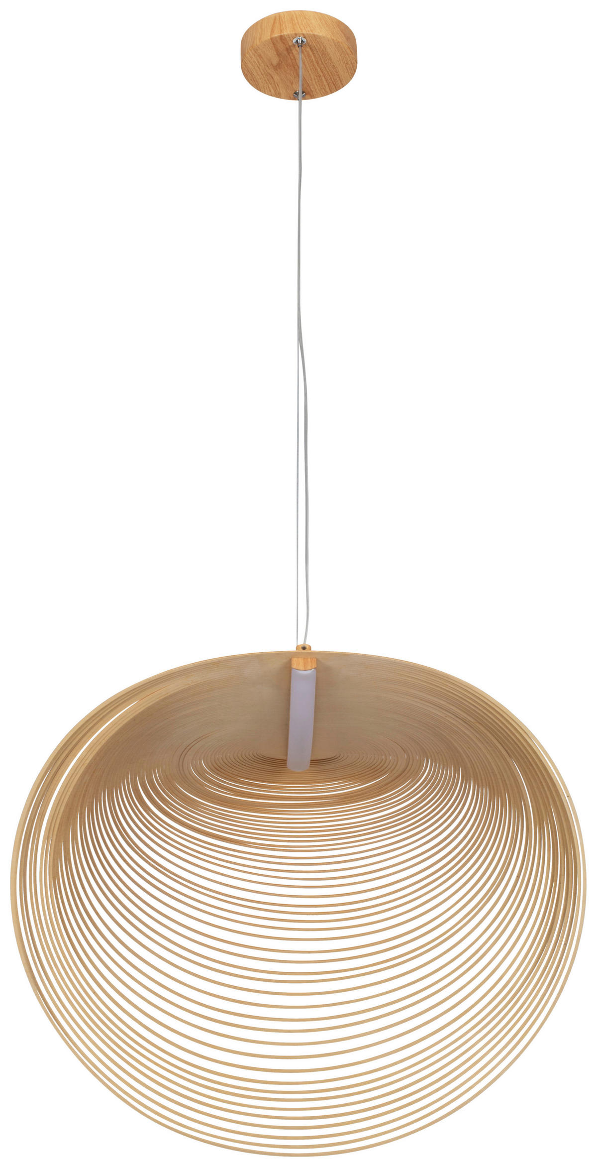 LED-HÄNGELEUCHTE 60/38/163,5 cm   - Eichefarben/Naturfarben, Trend, Holzwerkstoff/Metall (60/38/163,5cm) - Novel