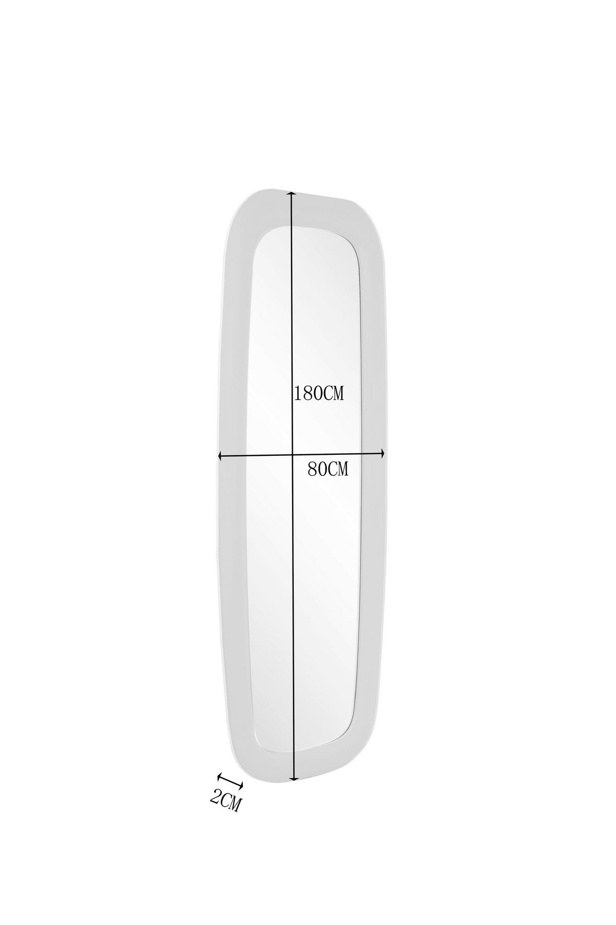 WANDSPIEGEL 80/180/3 cm    in rechteckig  - Kaschmir, Design, Glas/Holzwerkstoff (80/180/3cm) - MID.YOU