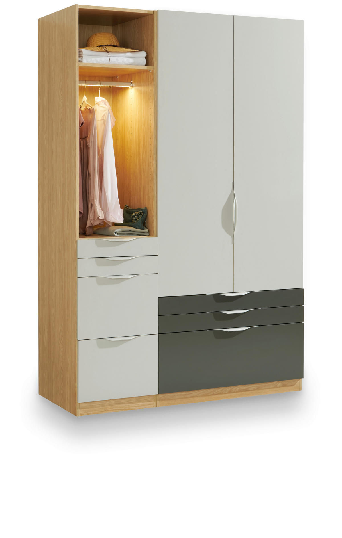 KORPUS ORMARA ZA ODEĆU  boja hrasta  45,6/210/56,5 cm    - boja hrasta, Konvencionalno, pločasti materijal (45,6/210/56,5cm) - Hom`in