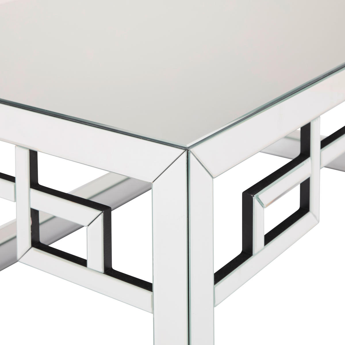 COUCHTISCH Spiegelglas rechteckig Klar  - Klar, Design, Glas/Holzwerkstoff (121/49/73.5cm) - MID.YOU