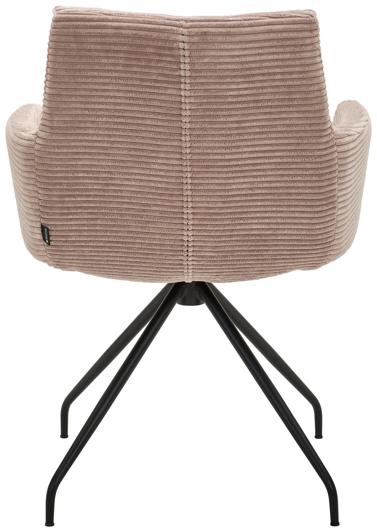 ARMLEHNSTUHL  in Cord  - Taupe/Schwarz, Design, Textil/Metall (61/85/64cm) - Musterring