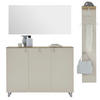 GARDEROBE 3-teilig  in 190/192/36 cm  - Sandfarben/Eichefarben, Design, Holz/Holzwerkstoff (190/192/36cm) - Dieter Knoll