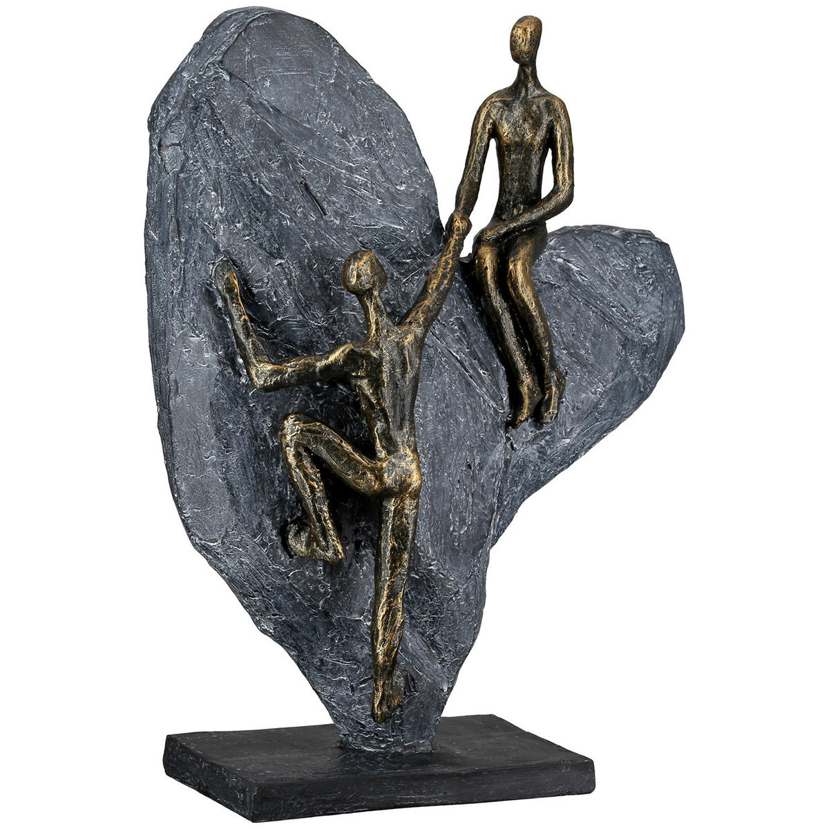 SKULPTUR - Bronzefarben/Grau, LIFESTYLE, Kunststoff (25.8/32/11.7cm)
