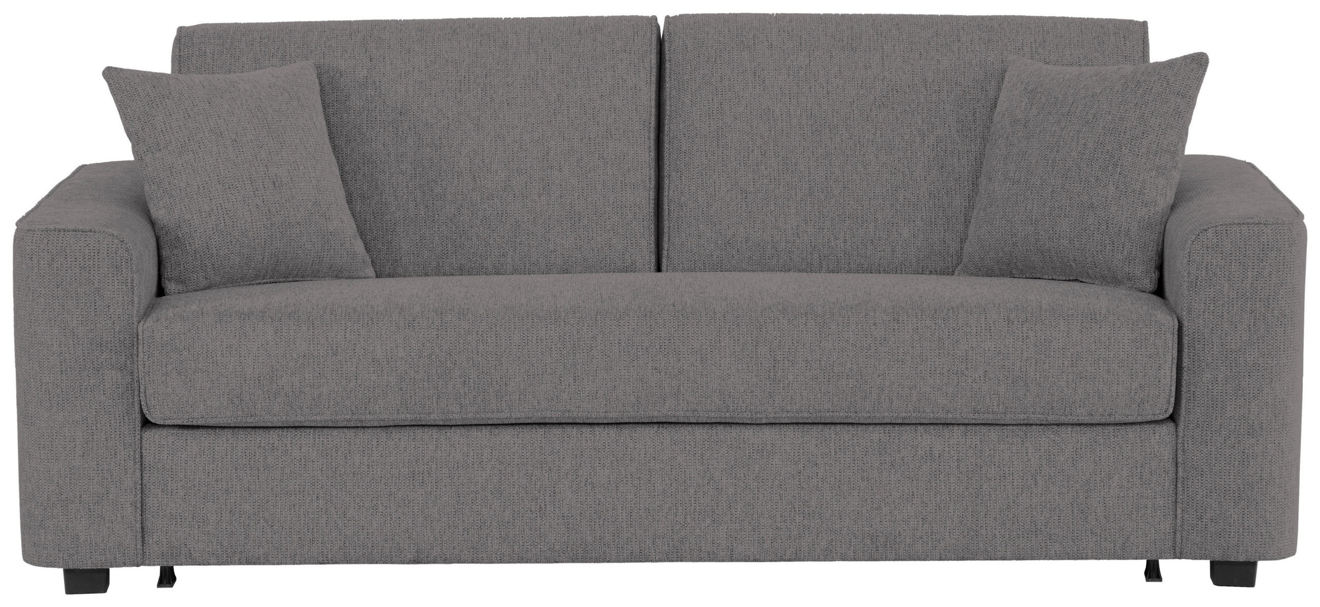 SCHLAFSOFA Webstoff Anthrazit  - Anthrazit/Schwarz, Design, Kunststoff/Textil (205/83/100cm) - Xora