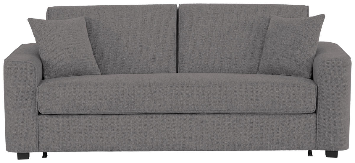 SCHLAFSOFA in Webstoff Anthrazit  - Anthrazit/Schwarz, Design, Kunststoff/Textil (205/83/100cm) - Xora