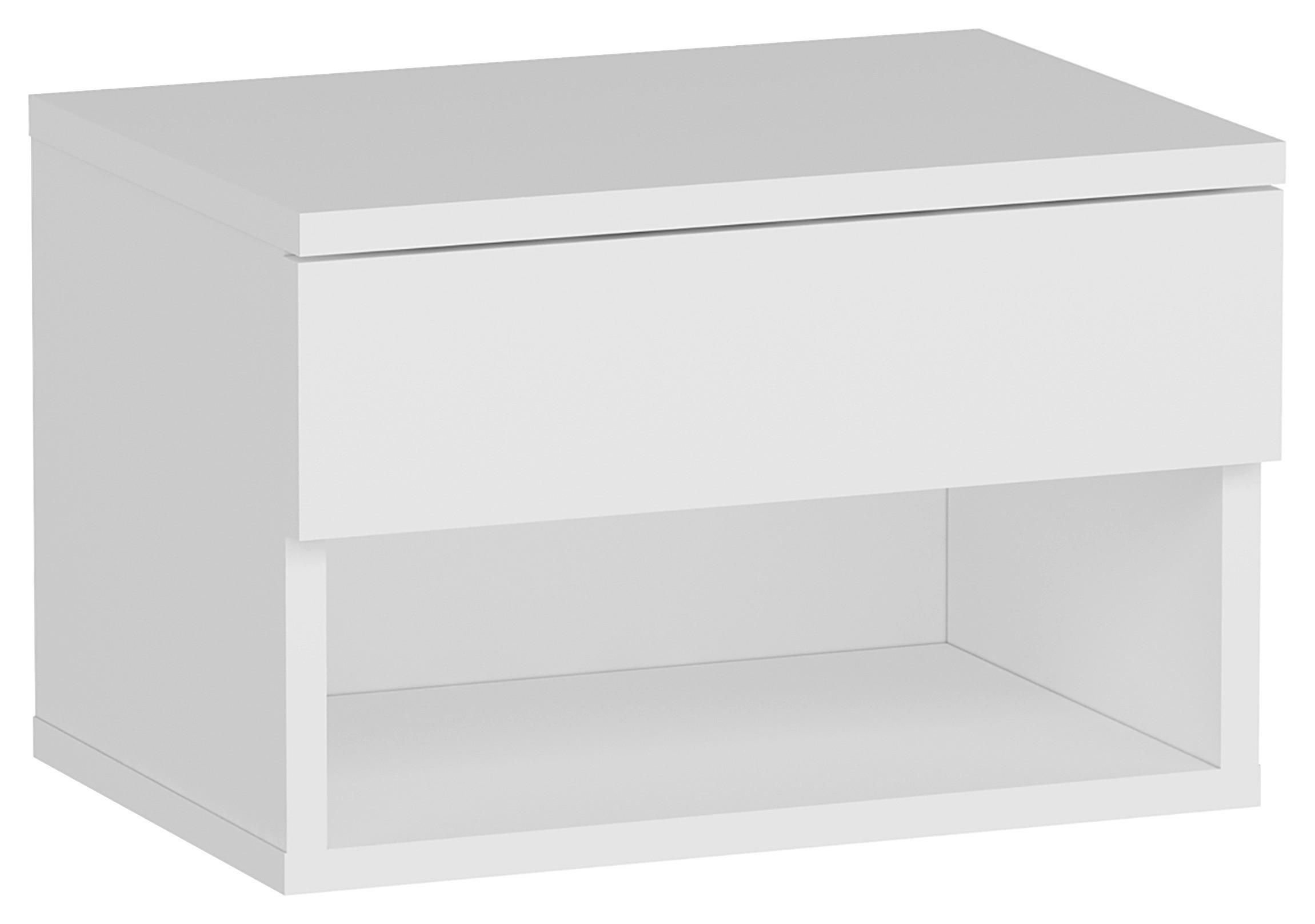 NACHTTISCH 44,6/29/31,6 cm  Weiss  - Weiss, Design, Holzwerkstoff (44,6/29/31,6cm) - MID.YOU