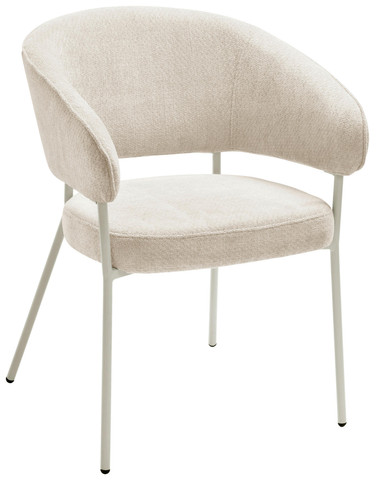 ARMLEHNSTUHL  ,  , Chenille  ,  - Beige, LIFESTYLE, Holz/Textil (60/81/60cm) - Livetastic