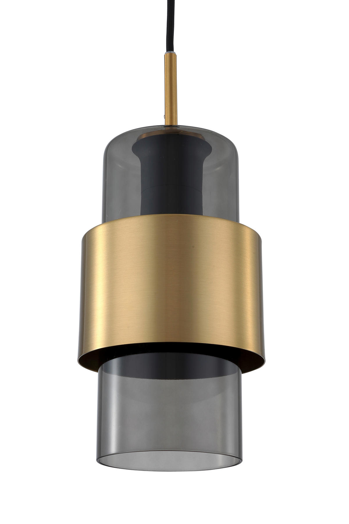 HÄNGELEUCHTE 10/150 cm  - Goldfarben/Grau, Basics, Glas (10/150cm)