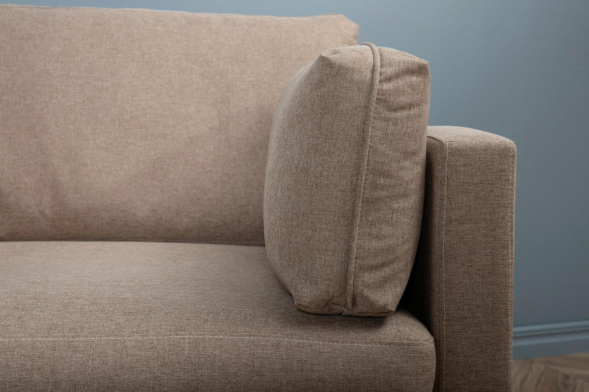 SESSEL in Textilgeflecht Schwarz, Hellbraun  - Hellbraun/Schwarz, Design, Kunststoff/Textil (110/84/86cm) - Livetastic
