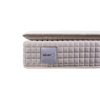 TASCHENFEDERKERNMATRATZE SILVER-UP PILLOW TOP 180/200 cm Höhe ca. 33 cm 7 -Zonen - Weiß, Basics, Textil (180/200cm) - Livetastic