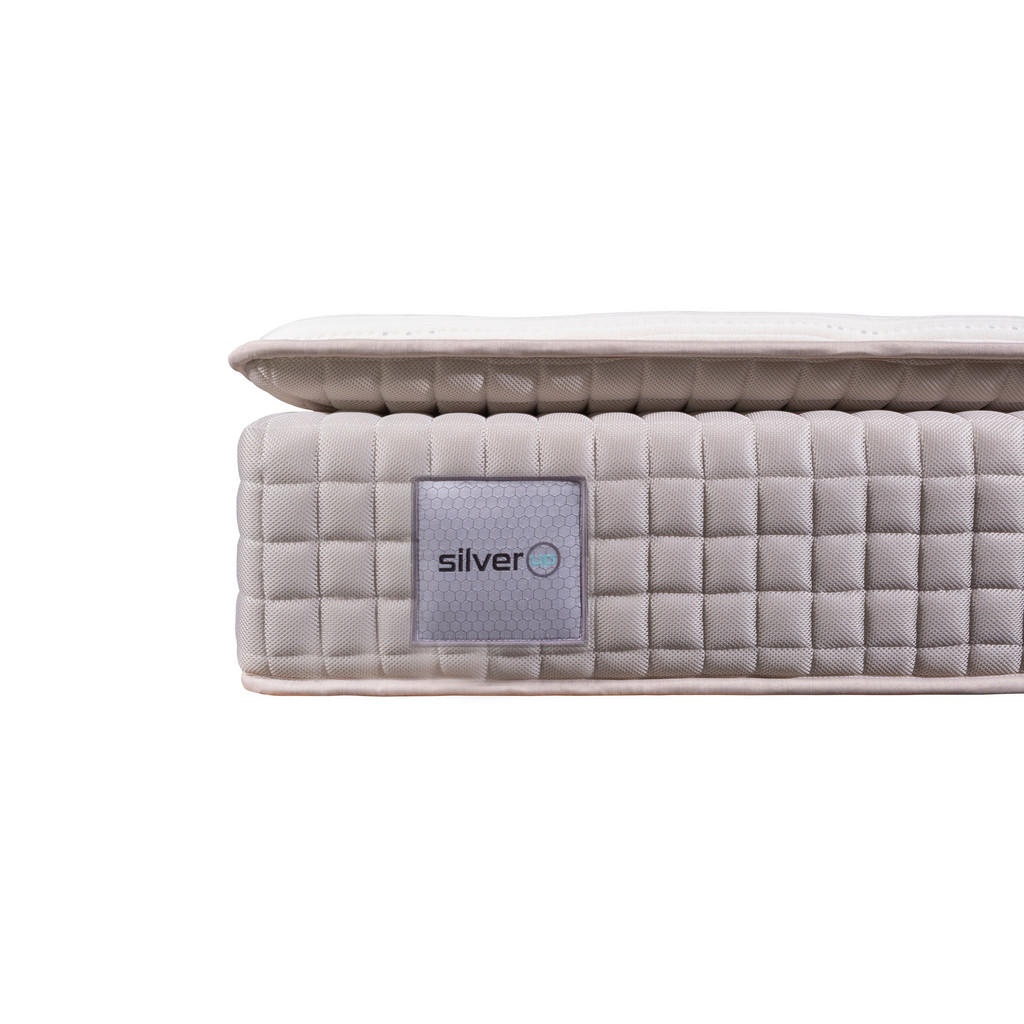 Thumbnail - Livetastic Taschenfederkernmatratze Silver-Up Pillow Top, Weiß, Textil, H4, 180x200 cm, Oeko-Tex® Standard 100, Ober- un...