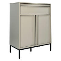 KOMMODE WABI  in 80/101/40 cm  - Hellgrau/Schwarz, Design, Holz/Holzwerkstoff (80/101/40cm) - Xora