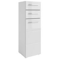 HIGHBOARD  in 34/104/31 cm  - Weiss Hochglanz/Chromfarben, Modern, Holzwerkstoff/Kunststoff (34/104/31cm) - MID.YOU