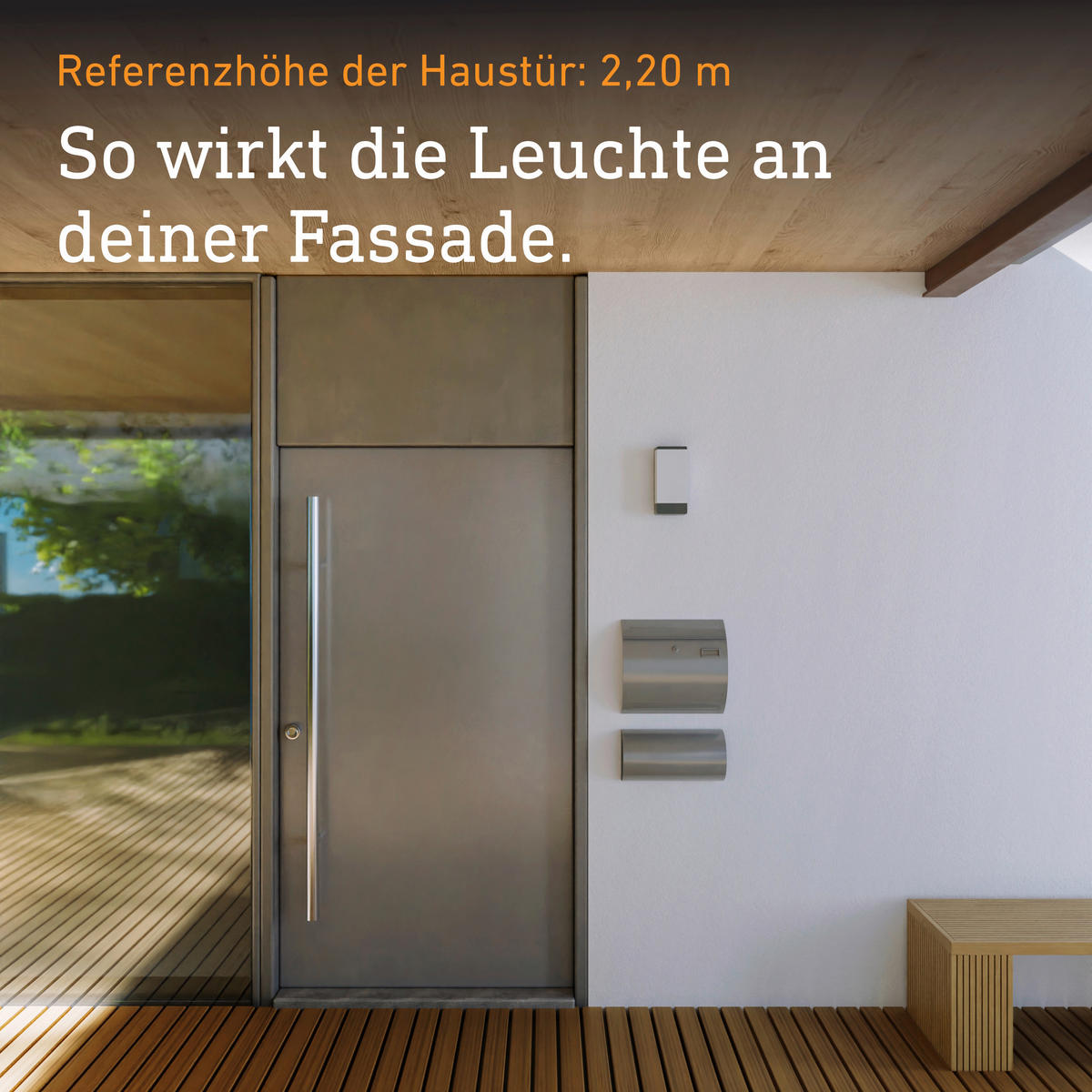 AUSSENWANDLEUCHTE L 14 12,5/27/9,5 cm  - Anthrazit/Weiß, Trend, Kunststoff (12,5/27/9,5cm) - Steinel