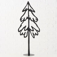 DEKOSÄULE  - Schwarz, Basics, Metall (31/16/75cm) - X-Mas