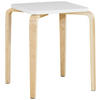 STAPELHOCKER Naturfarben, Weiß  - Naturfarben/Weiß, Basics, Holz (33/45/33cm) - Boxxx