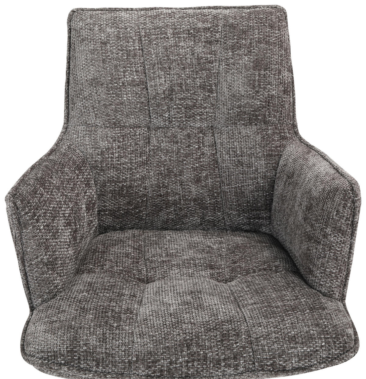 ARMLEHNSTUHL  in Eisen Chenille  - Eichefarben/Grau, Design, Holz/Textil (59,5/88,5/63cm) - Novel