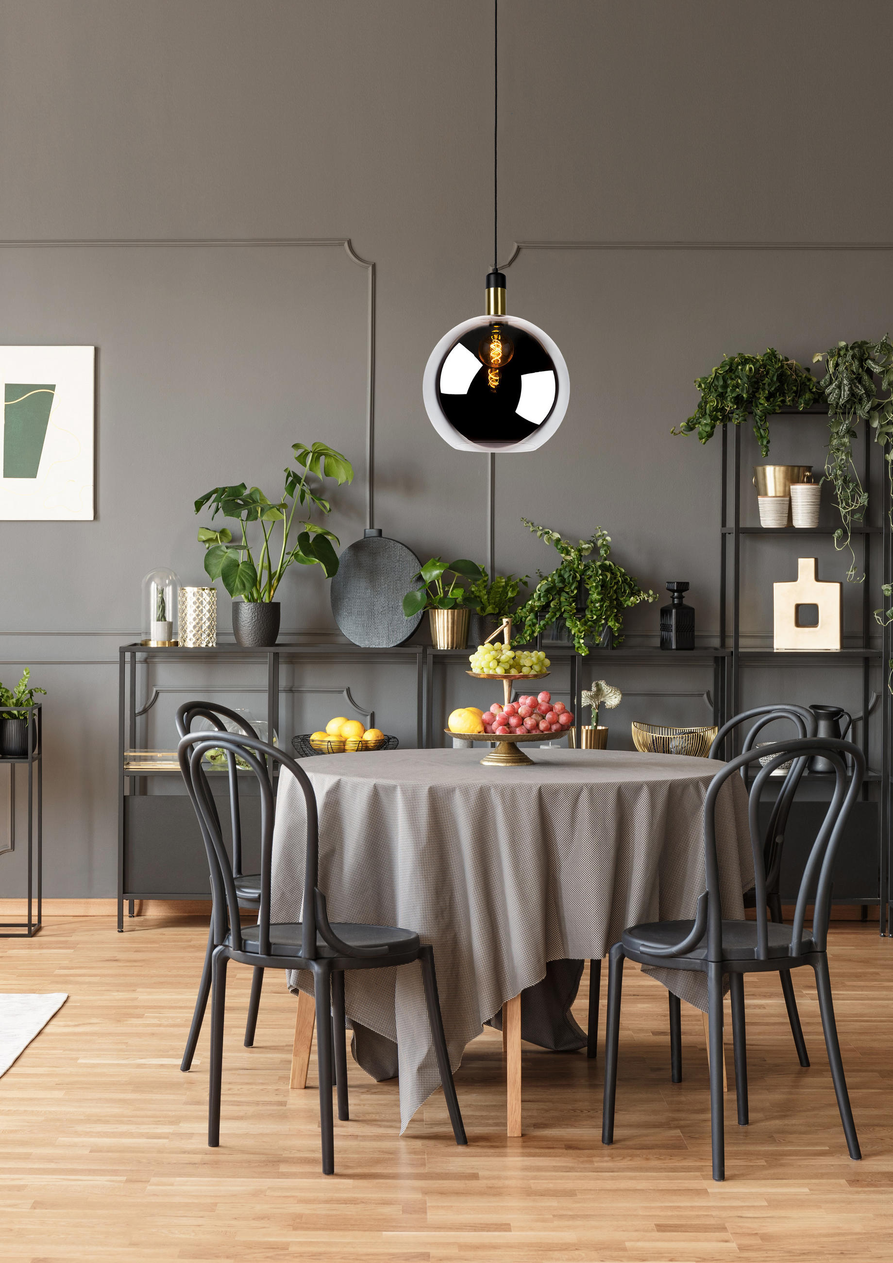HÄNGELEUCHTE 40/170 cm  - Hellgrau, Design, Glas (40/170cm) - Lucide