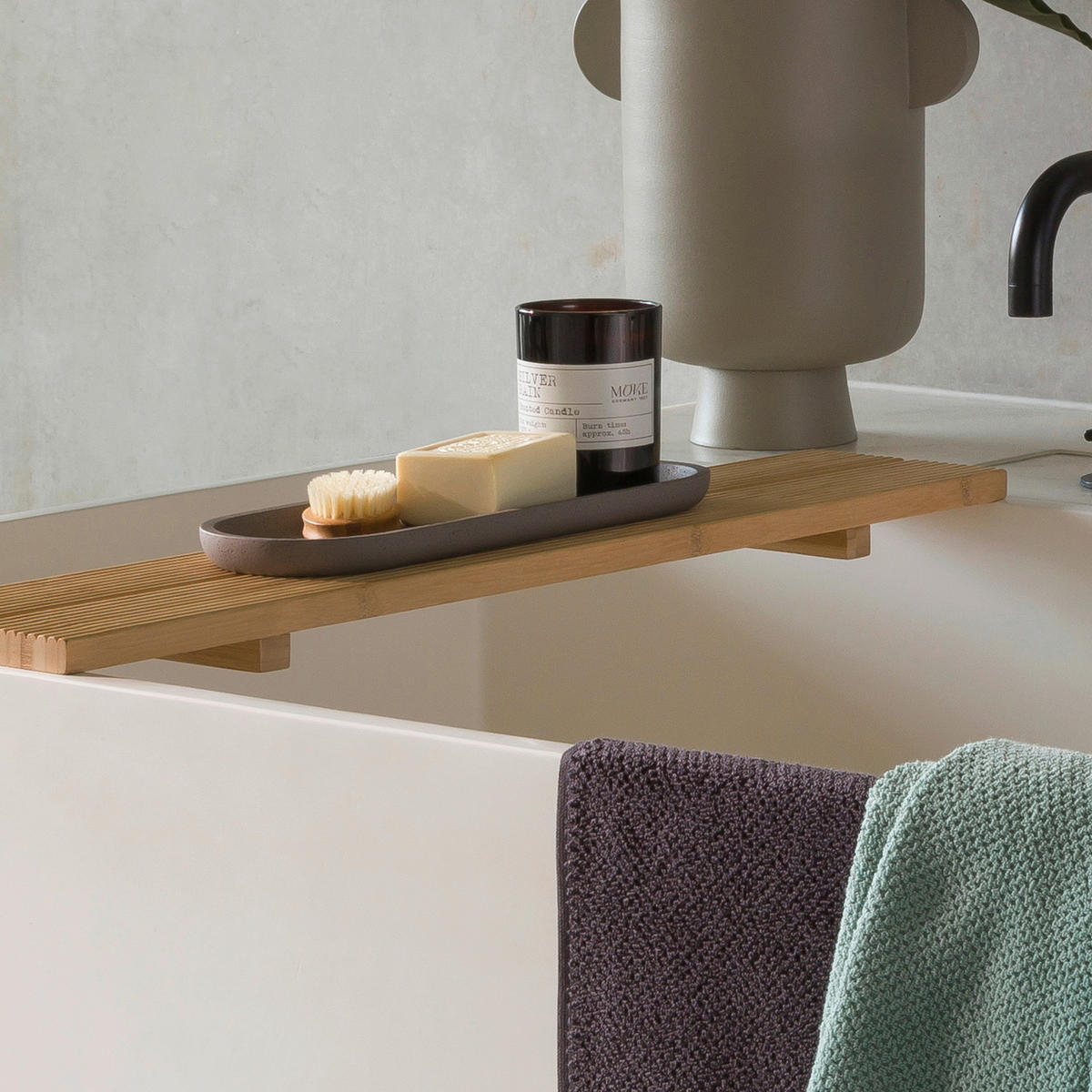 SEIFENSPENDER SOLID  - Grau, Basics (8/8/15cm) - Moeve