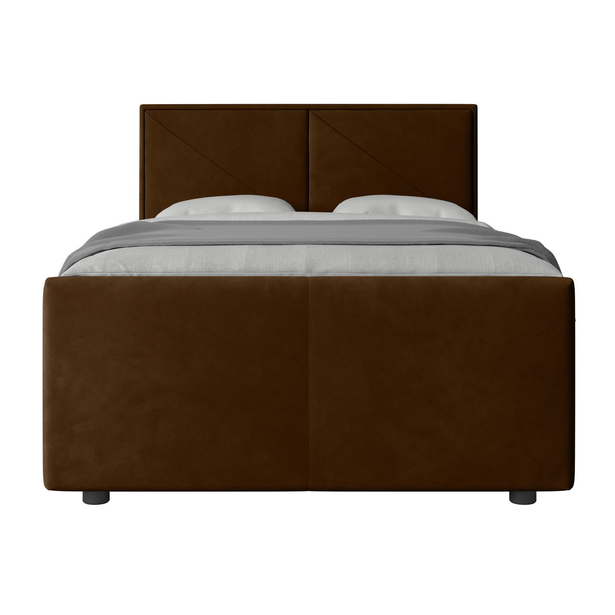 BOXSPRINGBETT 140/200 cm  in Braun  - Braun, Modern, Holz/Kunststoff (140/200cm) - MID.YOU