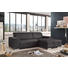 ECKSOFA Flachgewebe Rücken echt - Chromfarben/Anthrazit, Design, Textil/Metall (257/178cm) - Carryhome