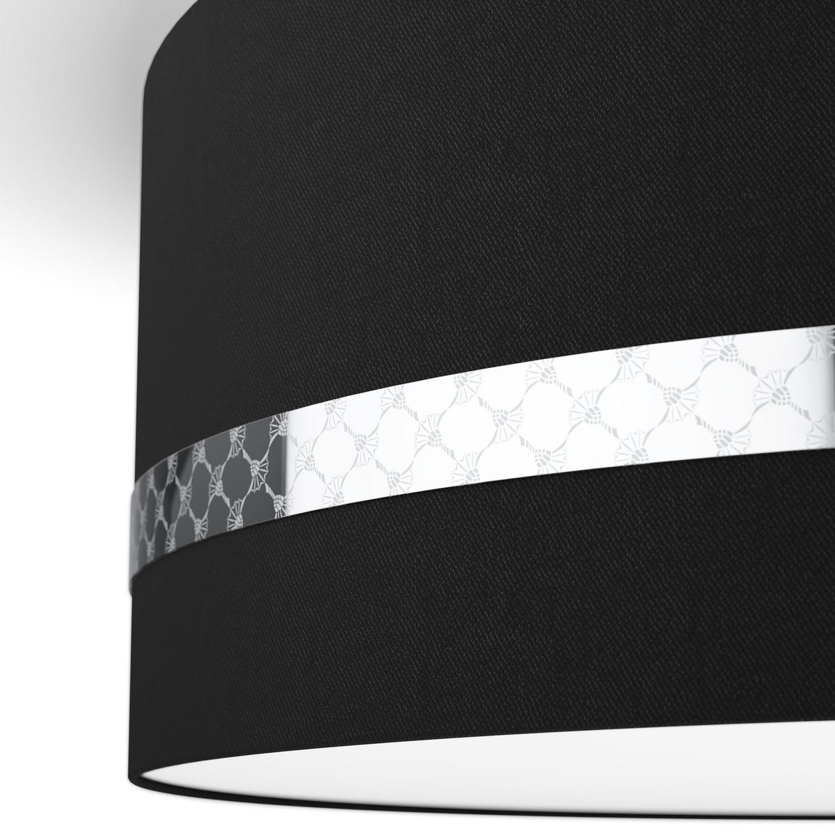 DECKENLEUCHTE  53/23 cm    - Chromfarben/Weiss, Design, Textil/Metall (53/23cm) - Eglo