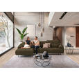 ECKSOFA in Echtleder Taupe  165/313 cm  - Taupe/Cognac, Design, Leder/Metall (165/313cm) - Emilio Belluti