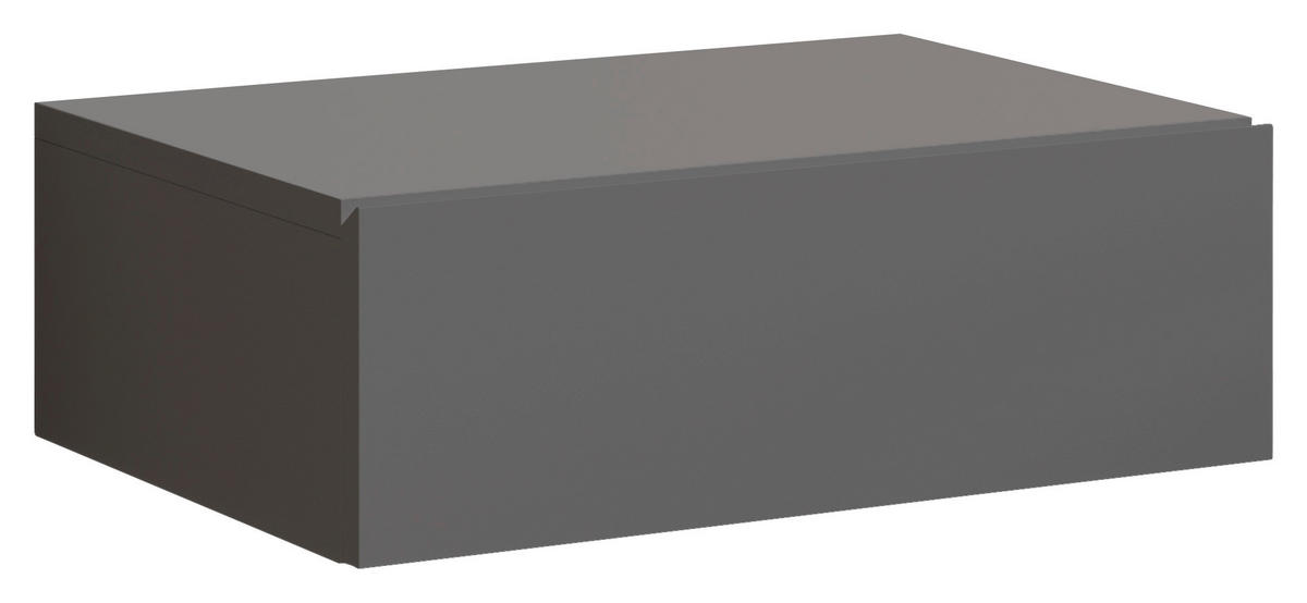 NACHTSCHRANK 42/14/30 cm  - Graphitfarben, MODERN, Holzwerkstoff (42/14/30cm) - Livetastic