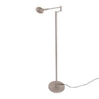 STEHLEUCHTE    - Edelstahlfarben, Design, Glas/Metall (23cm)