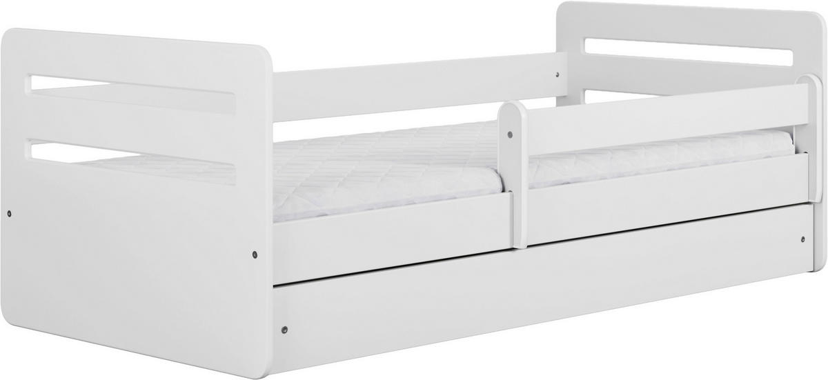 KINDER-/JUNIORBETT 80/140 cm  in Weiß  - Birkefarben/Weiß, MODERN, Holz/Holzwerkstoff (80/140cm) - MID.YOU