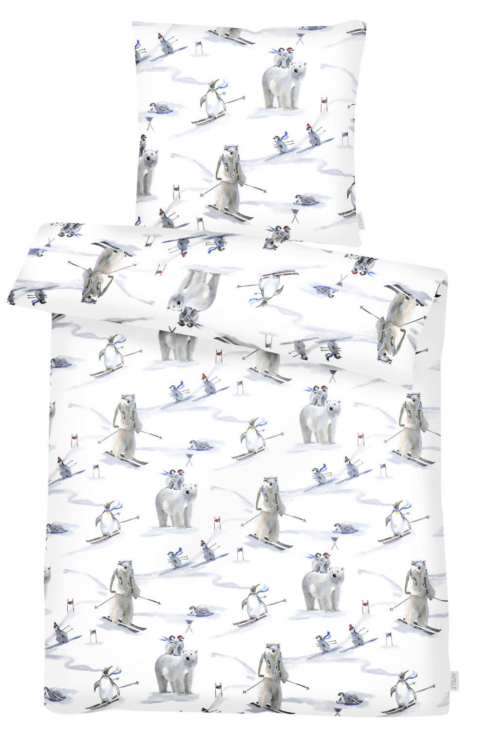 BETTWÄSCHE NILS Satin 155/220 cm  - Weiß, Design, Textil (155/220cm) - Apelt