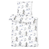 BETTWÄSCHE NILS Satin 155/220 cm  - Weiß, Design, Textil (155/220cm) - Apelt