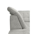 ECKSOFA Beige Chenille  - Chromfarben/Beige, KONVENTIONELL, Kunststoff/Textil (205/260cm) - Carryhome