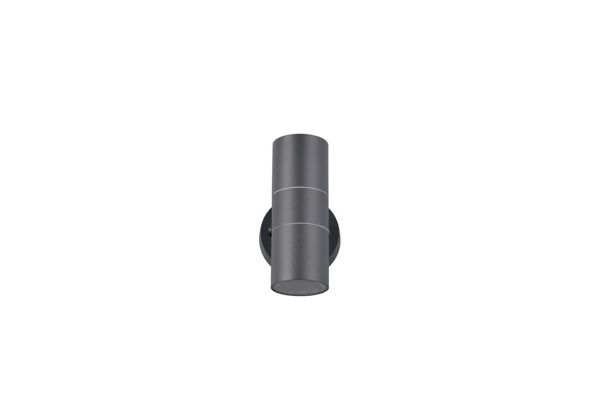 AUSSENWANDLEUCHTE Turia 16,5/9,5/11,5 cm  - Klar/Anthrazit, Design, Glas/Metall (16,5/9,5/11,5cm) - Trio Leuchten