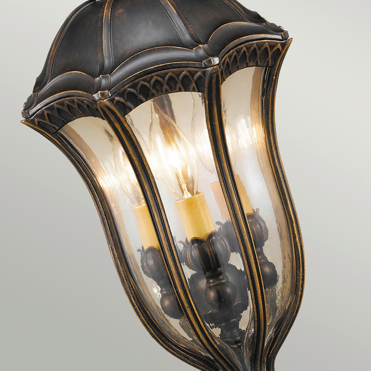 SOCKELLEUCHTE - Dunkelbraun, Konventionell, Glas/Metall (24.1/61cm) - Elstead Lighting