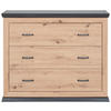 SKÖTBORD Benton 110/89,5/43 cm  - mörkgrå/antracit, Natur, trämaterial/plast (110/89,5/43cm) - My Baby Lou