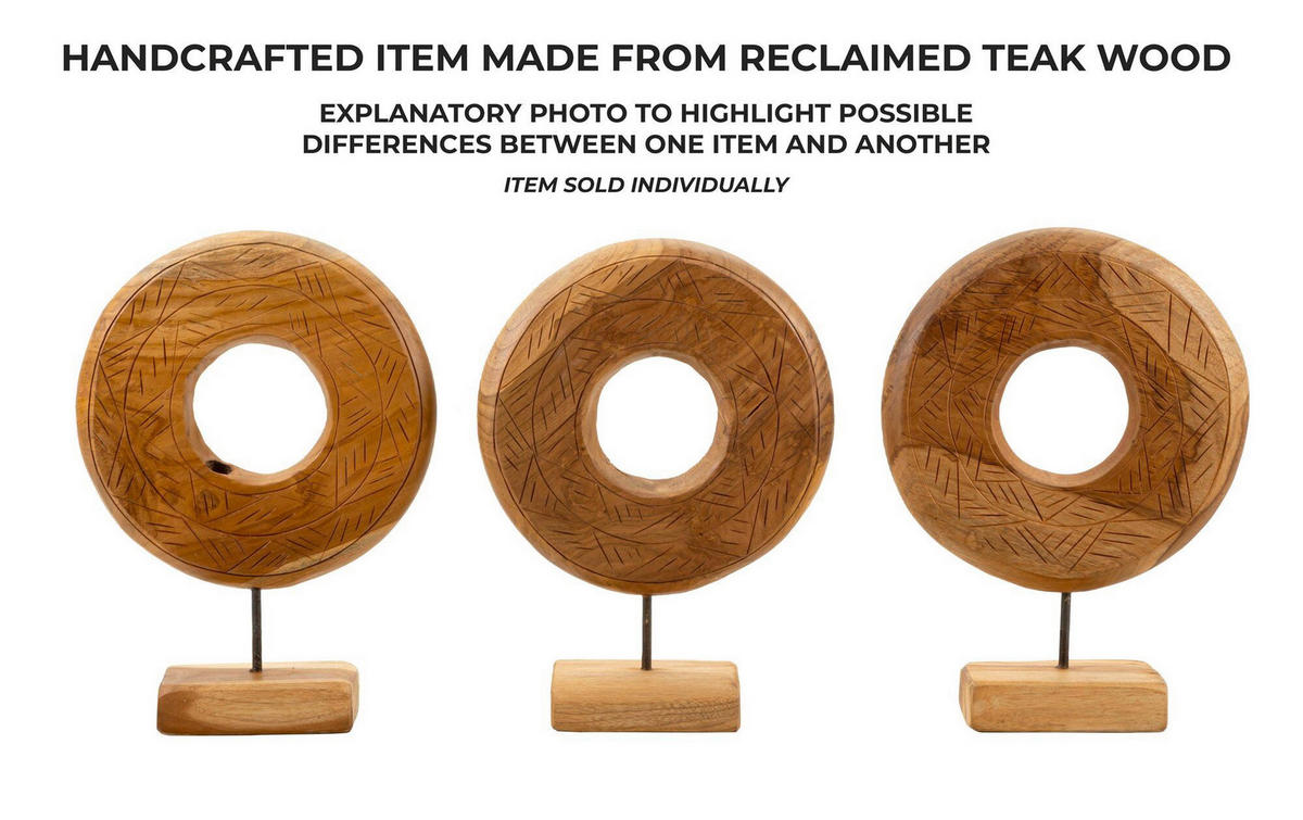 SKULPTUR - Braun, Basics, Holz (28/38/10cm)