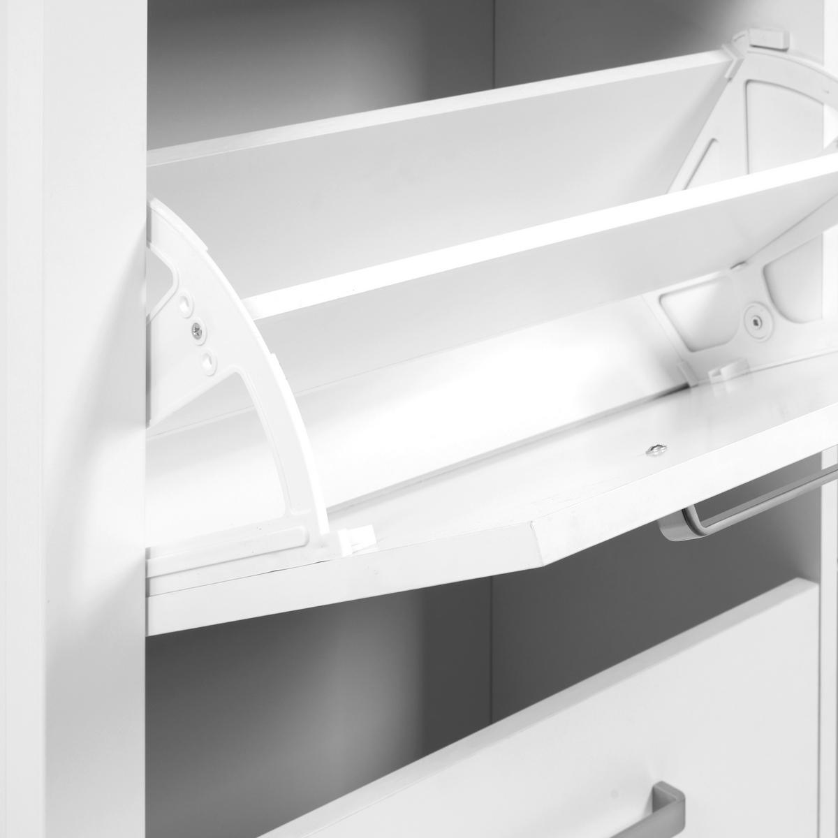 ORMARIĆ ZA OBUĆU  bijela  drvni materijal     - bijela/hrast Artisan, Romantično / ladanjski, drvni materijal (113/109/30cm)