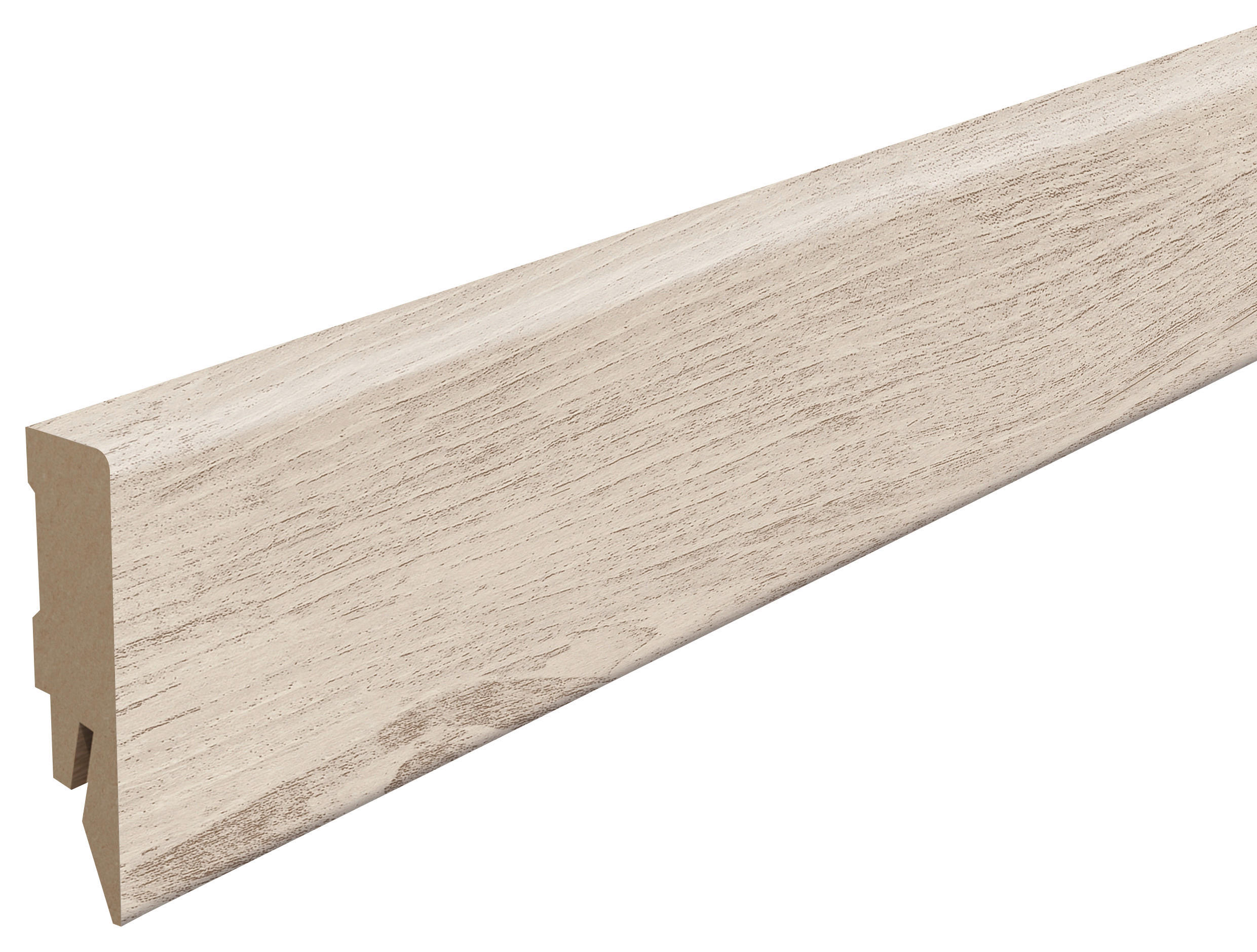 SOCKELLEISTE Kastanie hellgrau - Hellgrau, KONVENTIONELL, Holzwerkstoff (240/1.4/5.8cm) - Egger Holzwerkstoffe