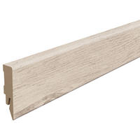 SOCKELLEISTE Kastanie hellgrau Hellgrau  - Hellgrau, KONVENTIONELL, Holzwerkstoff (240/1.4/5.8cm) - Egger Holzwerkstoffe